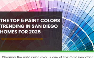 The Top 5 Paint colors trending in San Diego Homes for 2025